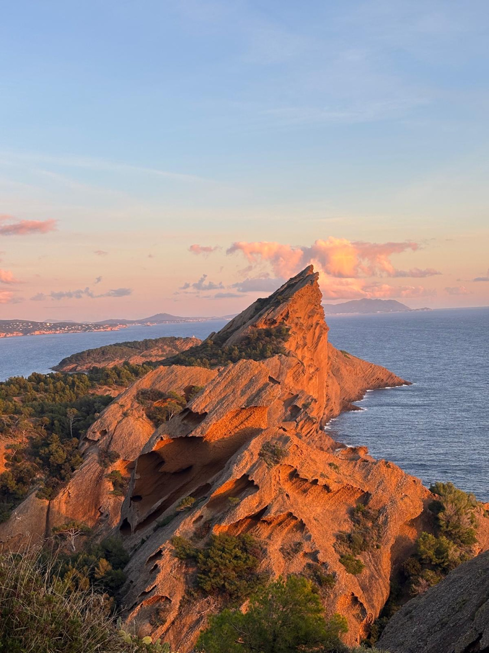 Bec de l'Aigle au coucher du soleil
